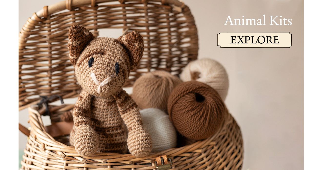 Animal crochet kits cats pets TOFT